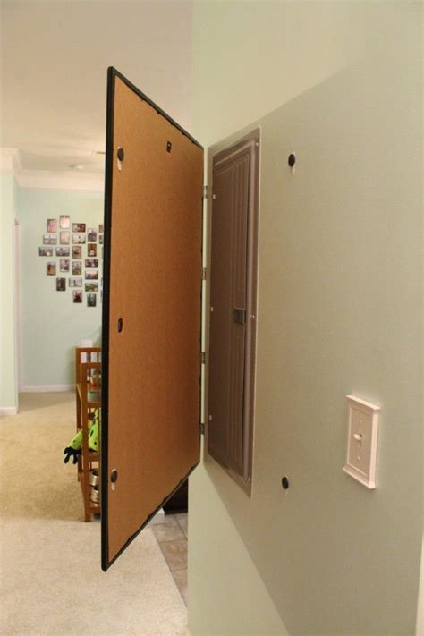 how to hide electricity box|hide electrical panel in bedroom.